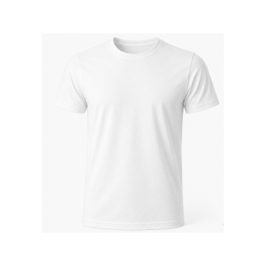 100% Cotton white T-shirt 190 g/m²