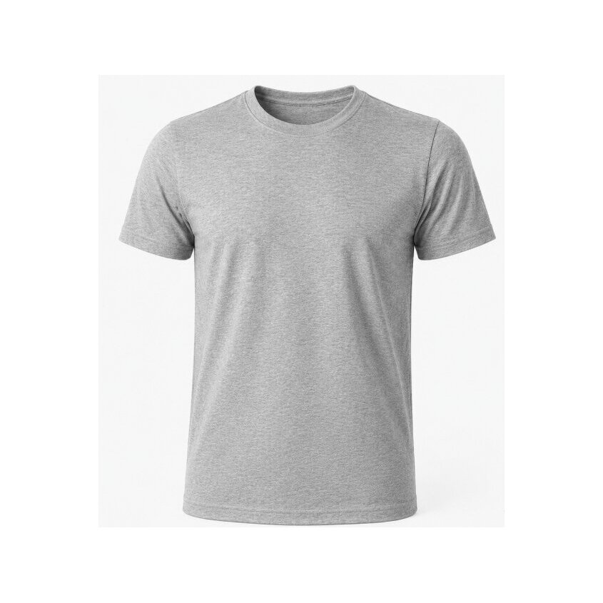 100% Cotton grey T-shirt 190 g/m²