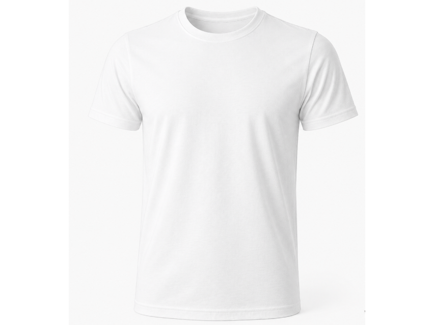 100% Medvilnės balti marškinėliai 190 g/m²