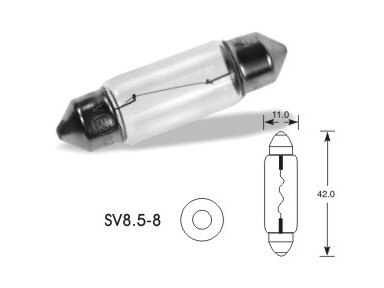 12V 10W SV8,5-8 (11x42mm) VISION PRO