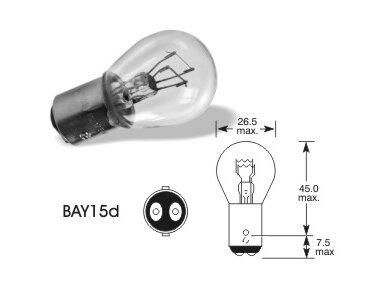 12V 21/5W Bay15d P21/5W VISION PRO