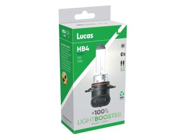 12V 51W P22d HB4 +100%  2VNT. LUCAS