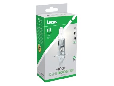 12V 55W P14,5s H1 +100% 2VNT. LUCAS