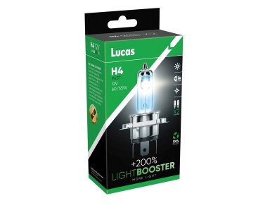 12V 60/55W P43t H4 +200%  2VNT. LUCAS