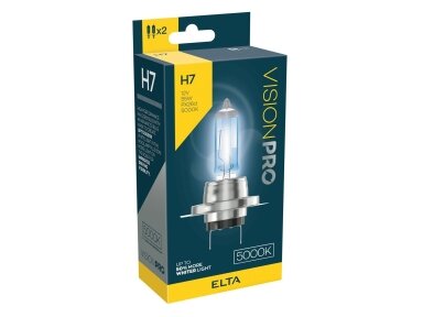 12V 55W PX26d H7 WHITER 5000K  2VNT. VISION PRO