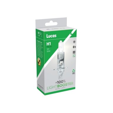 12V 55W P14,5s H1 +100% 2PCS. LUCAS