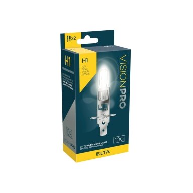 12V 55W P14,5s H1 +100% 2PCS. VISION PRO