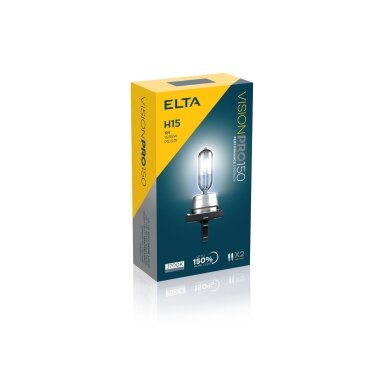 12V 55W PGJ19-2 H15 +150% 2PCS. VISION PRO