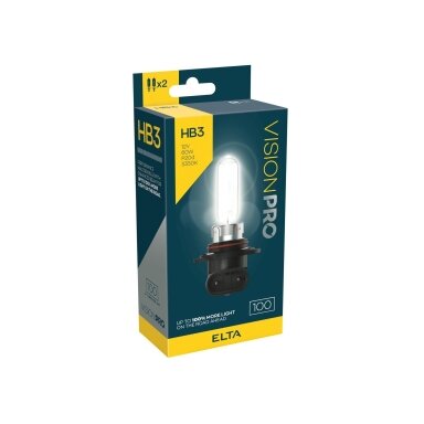 12V 60W P20d HB3 +100%  2PCS. VISION PRO