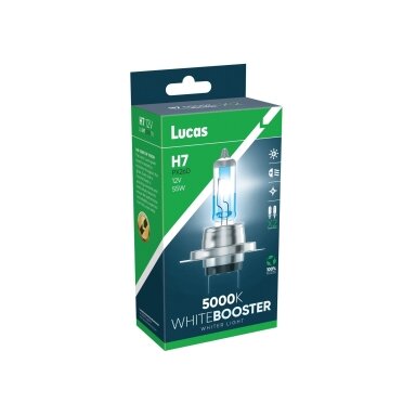 12V 55W PX26d H7 WHITER 5000K  2PCS. LUCAS