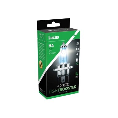 12V 60/55W P43t H4 +200%  2PCS. LUCAS