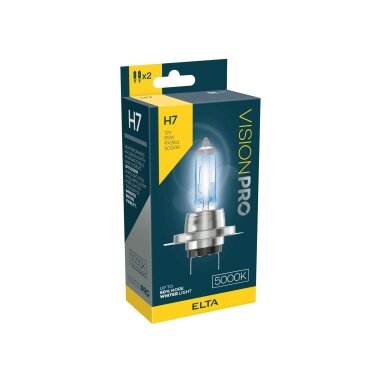 12V 55W PX26d H7 WHITER 5000K  2PCS. VISION PRO