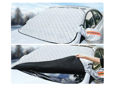 Didelis automobilio stiklo uždangalas žiemai /vasarai su 6 magnetais 147x120 cm 1 Didelis automobilio stiklo uždangalas žiemai /vasarai su 6 magnetais 147x120 cm 1