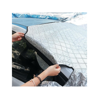 Large car window cover for winter/summer with 6 magnets 147x120 cm 4