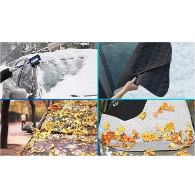 Large car window cover for winter/summer with 6 magnets 147x120 cm 2
