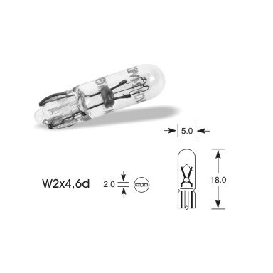 24V 1,2W W2x4,6d VISION PRO