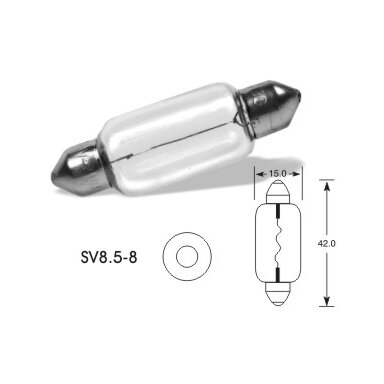 24V 18W SV8,5-8 (15x42mm) VISION PRO