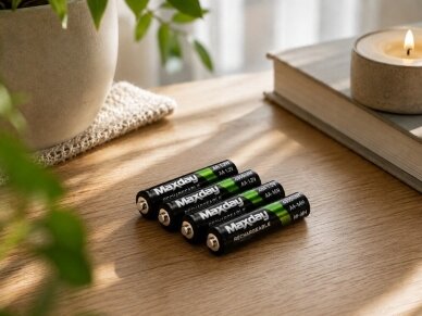 AA įkraunamos baterijos R6 1,2V 4800mAh 4 vnt. Ni-MH 2 AA įkraunamos baterijos R6 1,2V 4800mAh 4 vnt. Ni-MH 2