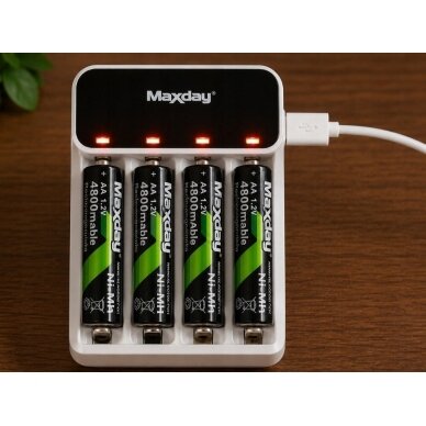 AA rechargeable batteries R6 1.2V 4800mAh 4 pcs Ni-MH 1
