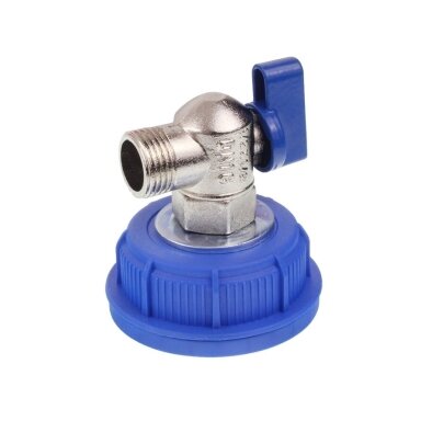 Adapter cap with tap, 51 mm, short handle