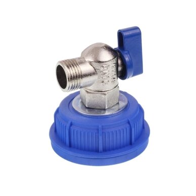 Adapter cap with tap, 51 mm, short handle