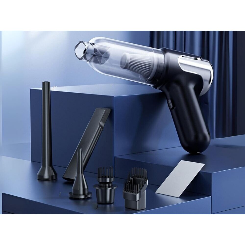 Car handheld cordless vacuum cleaner 120w + blowing function (with nozzle to connect to the end) 2