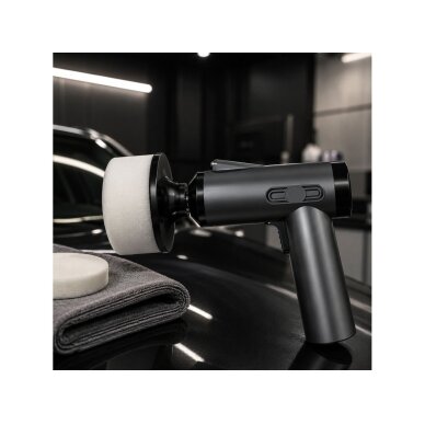 Cordless polisher - polishing machine 1600 rpm with speed regulator + 4 pads 6