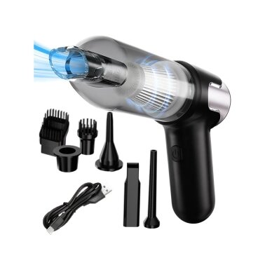 Car handheld cordless vacuum cleaner 120w + blowing function (with nozzle to connect to the end)