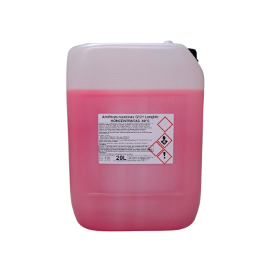 Antifreeze red G12+ Longlife CONCENTRATE -80*C 20L /~22Kg 5 years/250 000 km Antifreeze red G12+ Longlife CONCENTRATE -80*C 20L /~22Kg 5 years/250 000 km