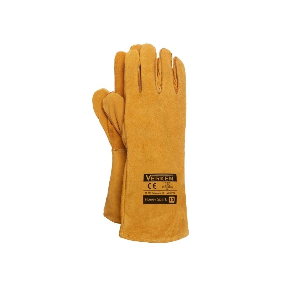 Honey Spark welder's gloves (size 10)