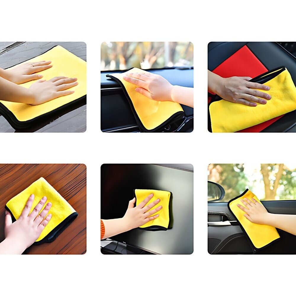 ARZENA XXL 60x90cm Microfiber Car Drying and Cleaning Cloth 500GSM (fluffy, absorbent and safe) 4