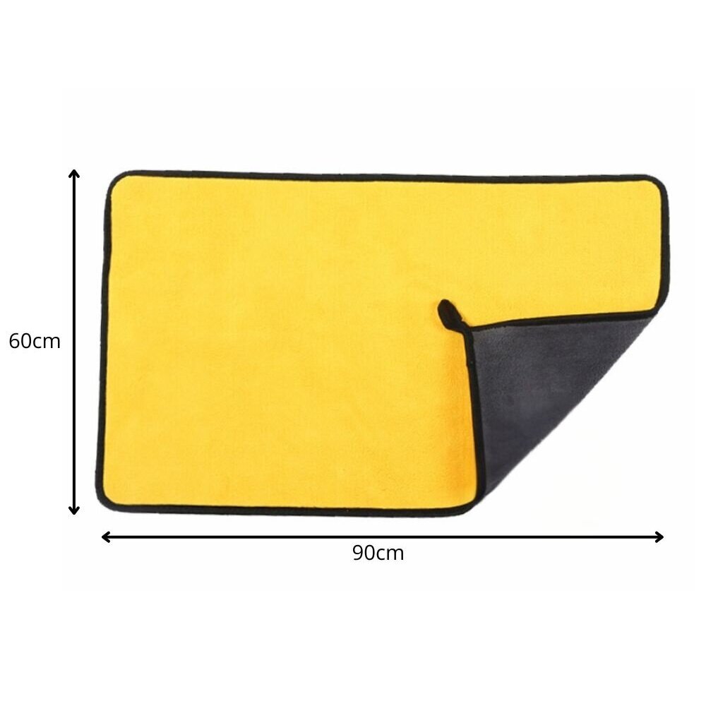 ARZENA XXL 60x90cm Microfiber Car Drying and Cleaning Cloth 500GSM (fluffy, absorbent and safe) 3