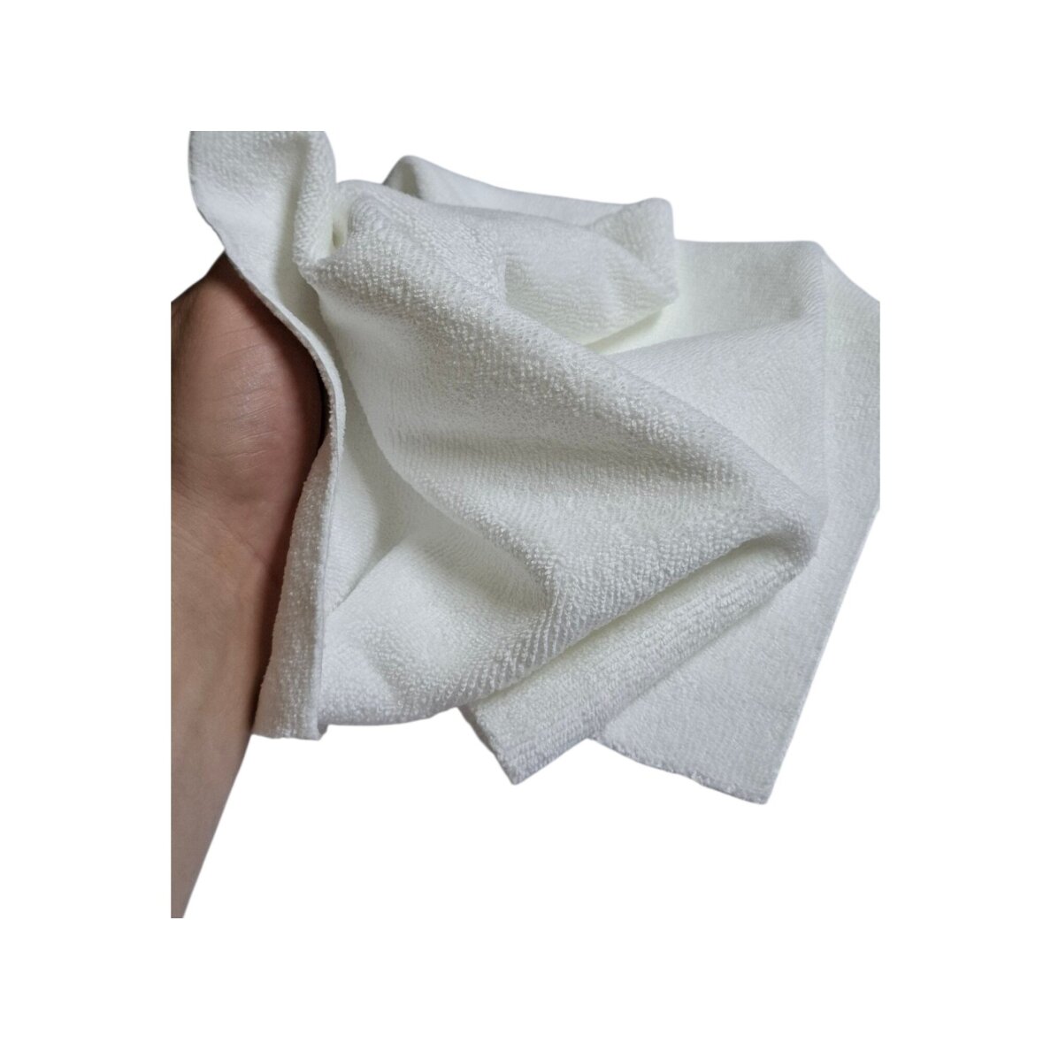 ARZENA Microfiber cloth WHITE 320GSM 40x40cm - universal microfiber (seamless, laser cut) 1