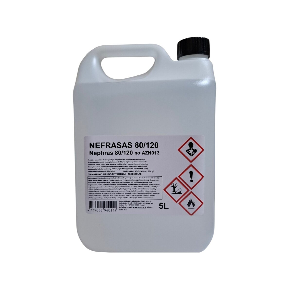 ARZENA Nefrasas 80/120 5L (brake and clutch cleaner)