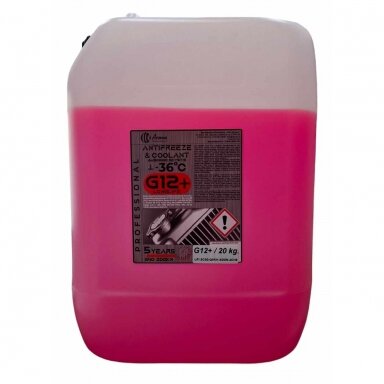 Antifreeze Red G12+ Longlife (-35°C) 20KG 5 years/250,000 km Antifreeze Red G12+ Longlife (-35°C) 20KG 5 years/250,000 km