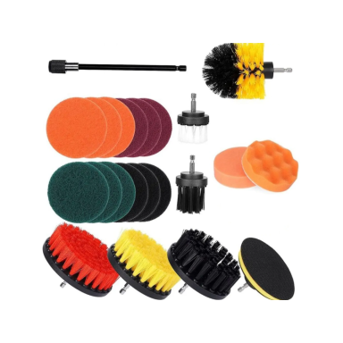 ARZENA Cleaning brushes, cleaning - polishing pads set 22pcs
