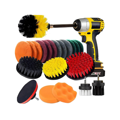 ARZENA Cleaning brushes, cleaning - polishing pads set 22pcs