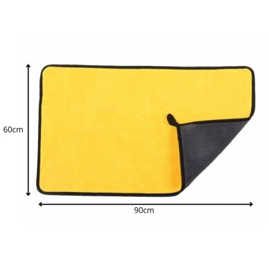 ARZENA XXL 60x90cm Microfiber Car Drying and Cleaning Cloth 500GSM (fluffy, absorbent and safe) 3