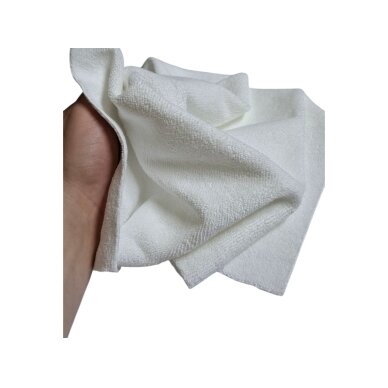 ARZENA Microfiber cloth WHITE 320GSM 40x40cm - universal microfiber (seamless, laser cut) 1