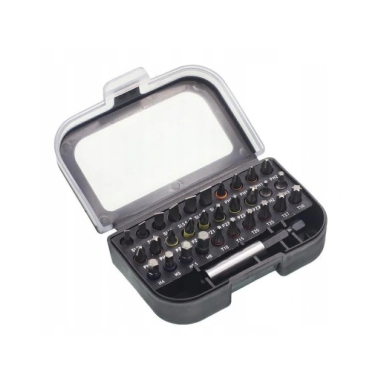 Screwdriver bit set 31pcs. (in plastic box with belt clip)