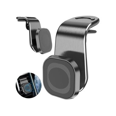 Magnetic phone holder with adjustable phone position