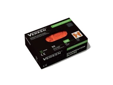 Vienkartinės nitrilinės pirštinės Ultracare DiamoGrip Orange 9,0 g. 50vnt L- 9 dydis Vienkartinės nitrilinės pirštinės Ultracare DiamoGrip Orange 9,0 g. 50vnt L- 9 dydis