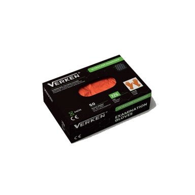 Disposable nitrile gloves Ultracare DiamoGrip Orange 9.0 g. 50 pcs. L- size 9