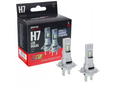 H7 LED lemputes 9-36V, 6500K, 30W 2VNT. H7 LED lemputes 9-36V, 6500K, 30W 2VNT.