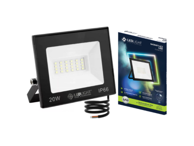 LED lauko prožektorius 20W PREMIUM 6500K