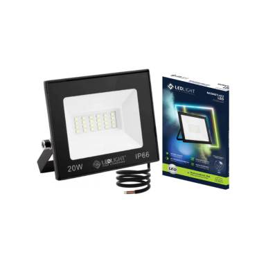 LED outdoor floodlight 20W PREMIUM 6500K