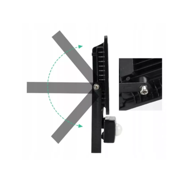 LED outdoor floodlight with motion sensor 300W PREMIUM 6500K 1