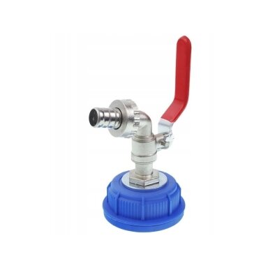 Adapter cap with tap, 51 mm, long handle