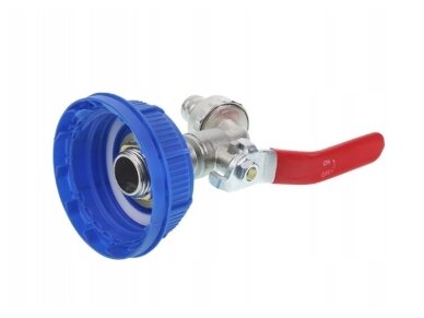 Adapteris - kamštelis su kranu 51mm ilga rankena 1