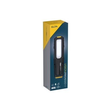 PREMIUM Rechargeable work lamp - spotlight 600lm COB LED main + 100lm LED front (wireless charging function) VISION PRO